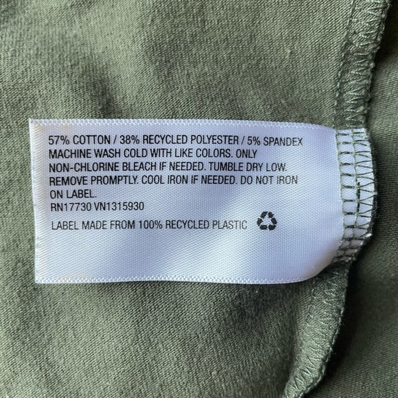 Wild Fable Women's Cropped Tee Size XL Olive Green Short Sleeve EUC Y2K 90s 00s - Picture 10 of 14